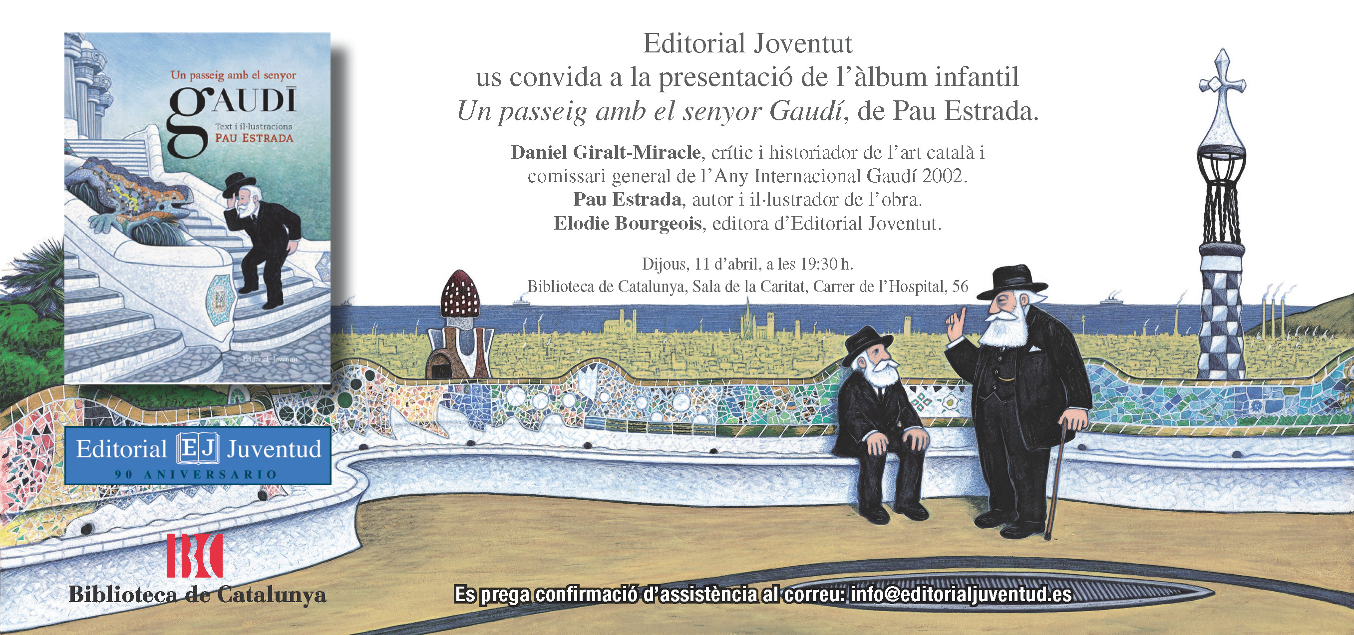 invitación Gaudí cat